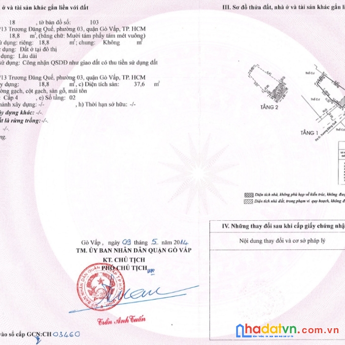 Chính chủ bán nhà tại đường trương đăng quế, phường 3, gò vấp, diện tích 22m2 giá 2.5 tỷ