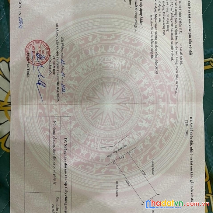 Chính chủ nhờ bán lô lương quán . nam sơn . siêu rẻ ,siêu đẹp và gần dãy nhà xây siêu đẹp