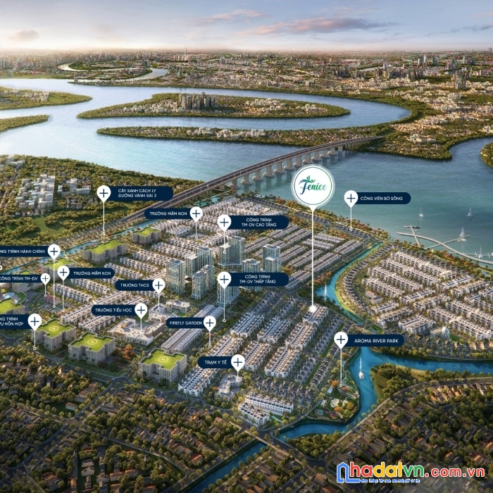 Đất liên kế, biệt thự ven sông dự án fenice (king bay) làm việc chính chủ