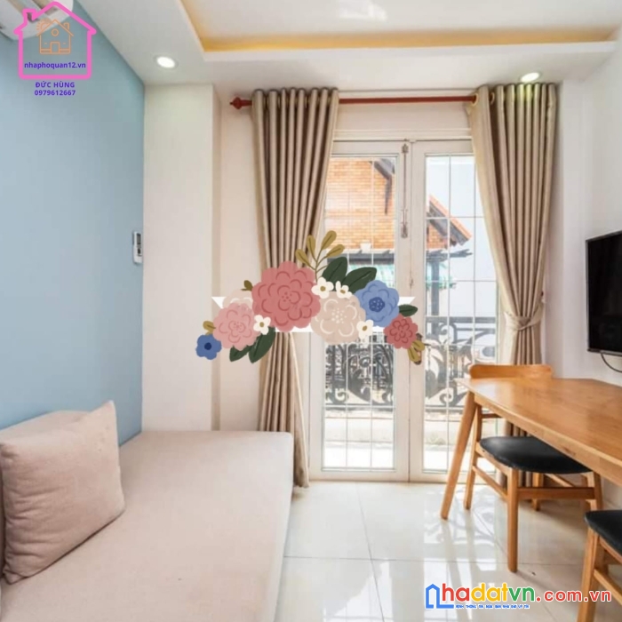 Bán căn hộ dịch vụ, cửu long phường 2 tân binh, diện tích 8x18