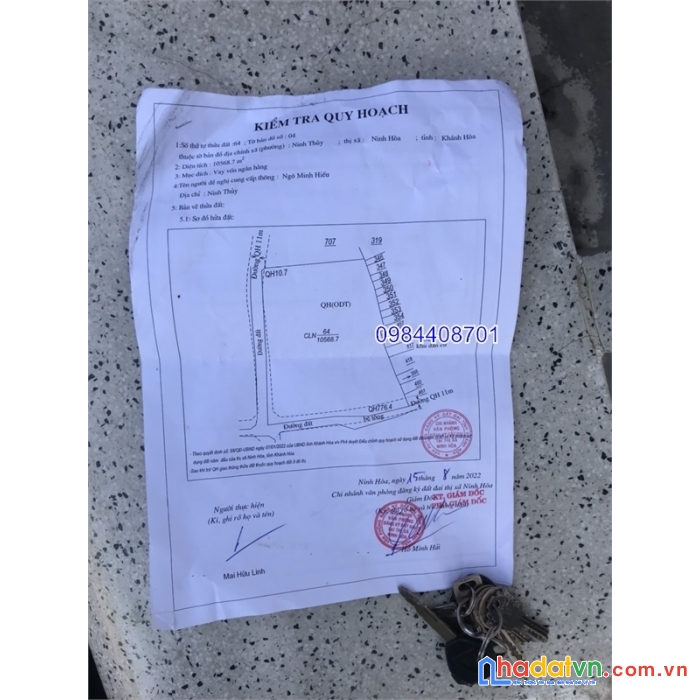 Bán đất dốc lết, phường ninh thủy- 10568m2 giá 50 tỷ- đất cường vân phong