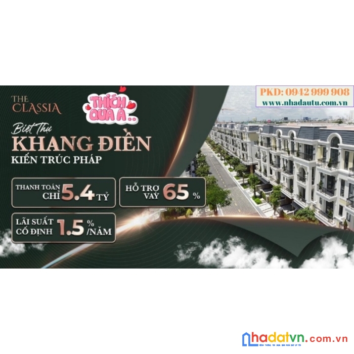 Biệt thự ven sông classia khang điền phú hữu tp thủ đức