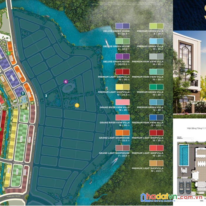 Biệt thự đơn lập sông (nhánh sông đồng nai) aqua city - view sông & mặt tiền công viên. chuyển