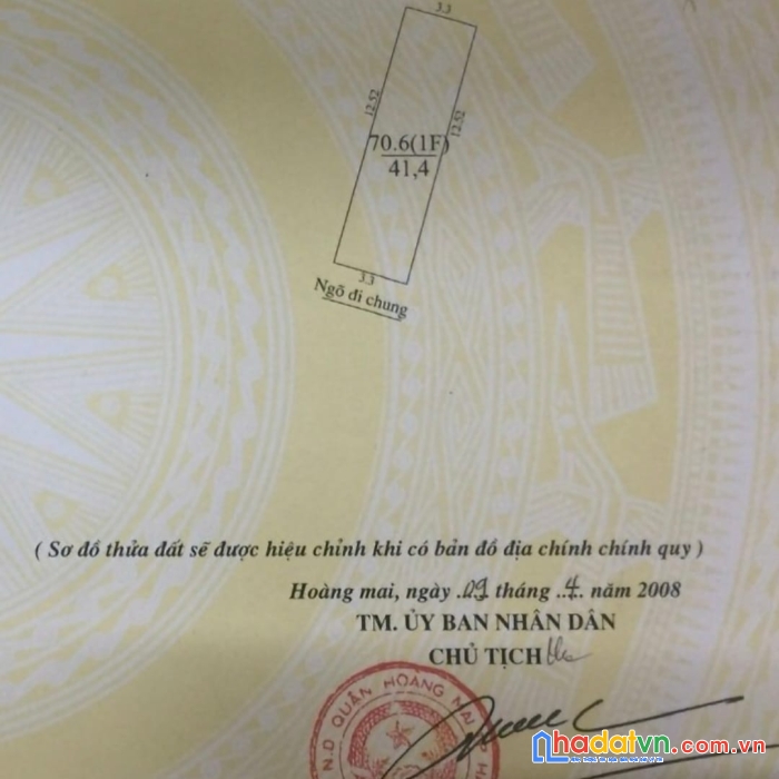 Bán nhà vĩnh hưng, hoàng mai, 42m2 giá 4.5 tỷ