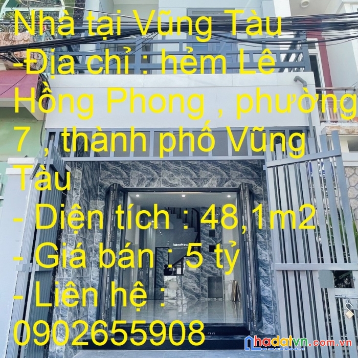 Chính chủ cần bán nhà diện tích rộng tại bà rịa – vũng tàu