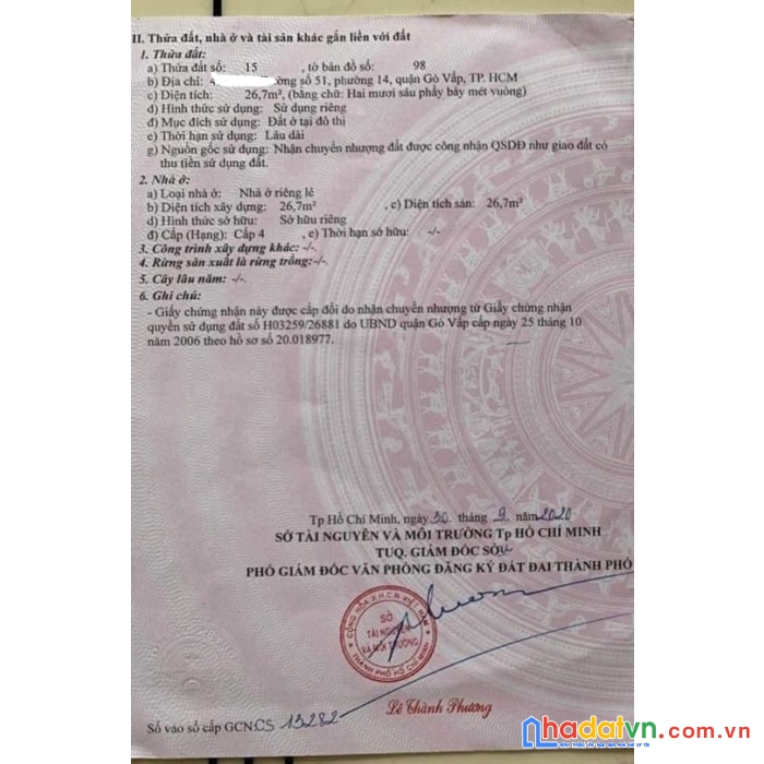 Nhà nhỏ xinh phường 14 quận gò vấp có tặng máy năng lượng mặt trời cho khách