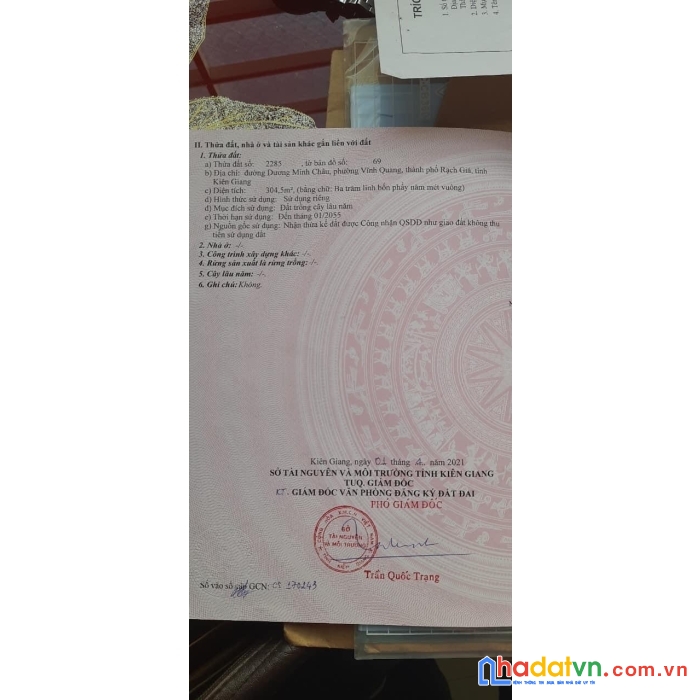 Chính chủ cần bán đất tại: tp. rạch gía - tỉnh kiên giang
