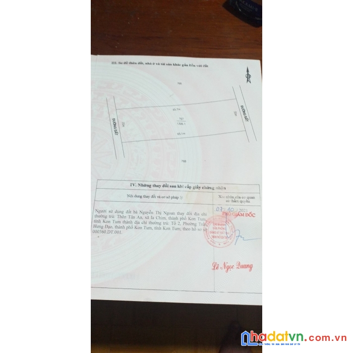 Chính chủ cần bán đất vị trí đẹp tại tp kon tum