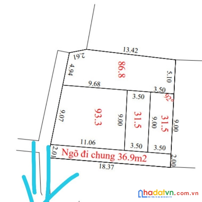 Bán 31.5m2 đất kim chung- hoài đức, mặt tiền đẹp 3.5m, sâu 9m, giá 1.3 tỷ. lh 0382.703.234