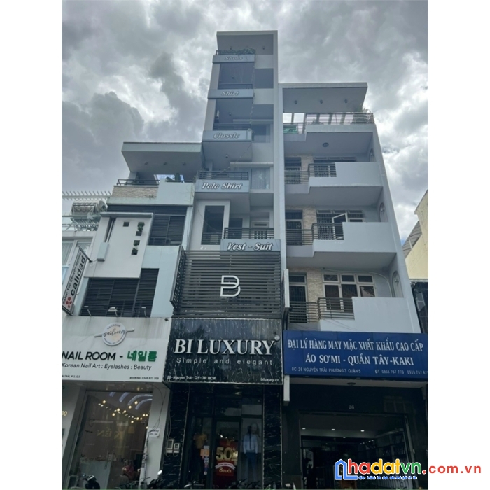 Giảm mạnh từ còn 42 tỷ nhà mặt tiền đề thám 5x16 , 8 tầng kiên cố, cho thuê 150 triệu/tháng