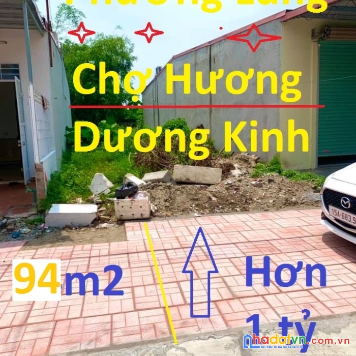 Hơn 1 tỷ mặt đường 15m chợ hương dương kinh , hải phòng