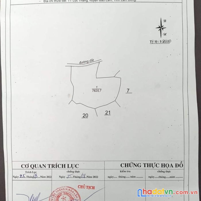 Chính chủ cần bán đất vườn tại : 16 tt lộc thắng – huyện bảo lâm – tỉnh lâm đồng