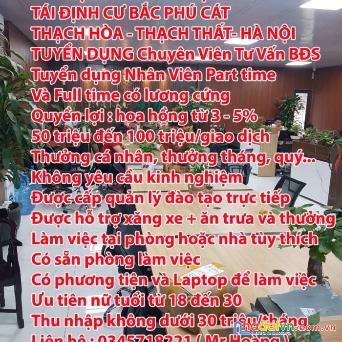 Bất động sản hòa lạc xanh  tái định cư bắc phú cát- thạch hòa - thạch thất-hà nội