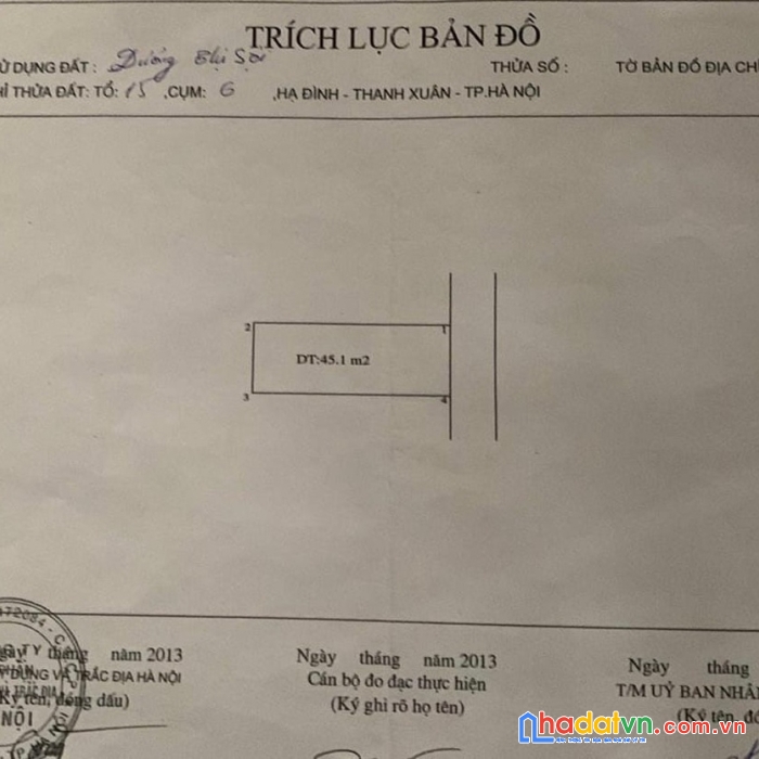 Nhà nguyễn xiển 45m2, 2 tầng, mặt tiền 4.3m, giá 2.6 tỷ - lh0936206176