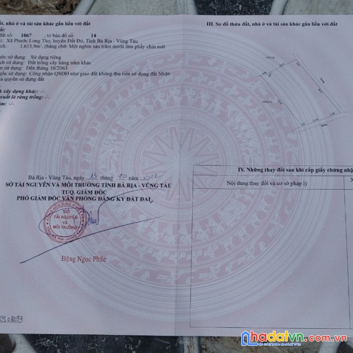 Chuyên đất bà rịa, đất thổ cư, đất vườn, ngân hàng cho vay, đường ô tô