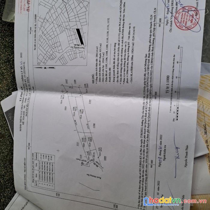Cần bán lô đất tại phú an, bến cát.