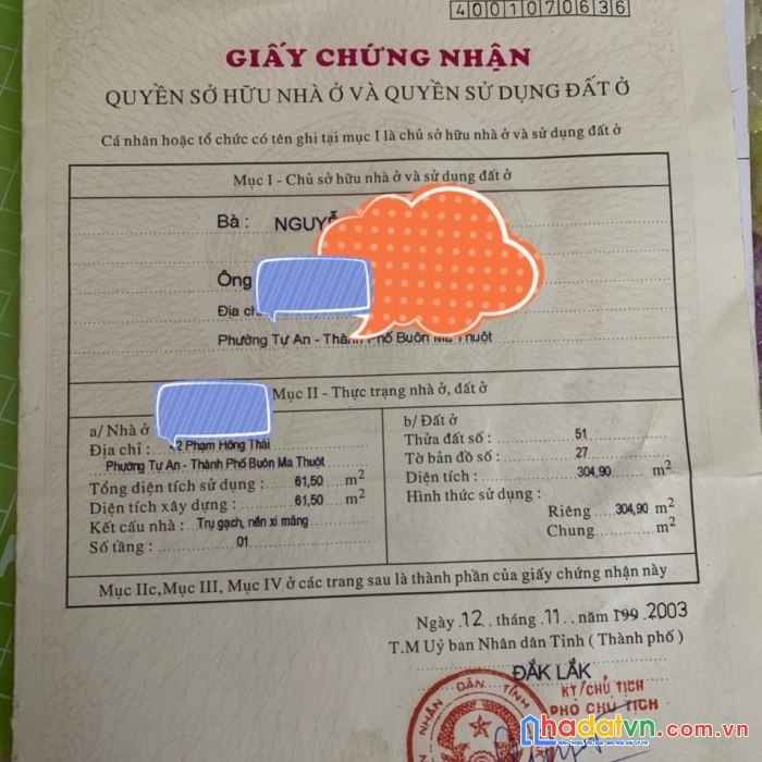 Hot hot sở hữu ngay lô đất đẹp vị trí đắc địa tại trung tâm tp buôn ma thuột đăk lăk