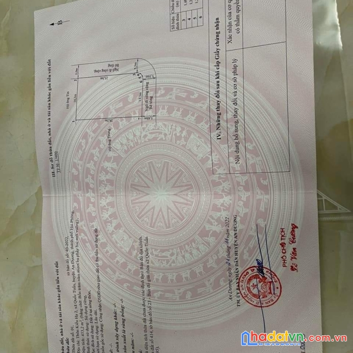 Đất đẹp tại kiều hạ, quốc tuấn, an dương, hp s = 450m2