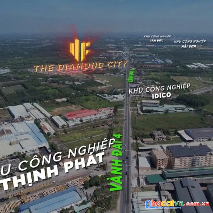 Nhà phố mặt tiền đường 34m, liền kề 5 khu công nghiệp đức hòa, trả góp 50 tháng