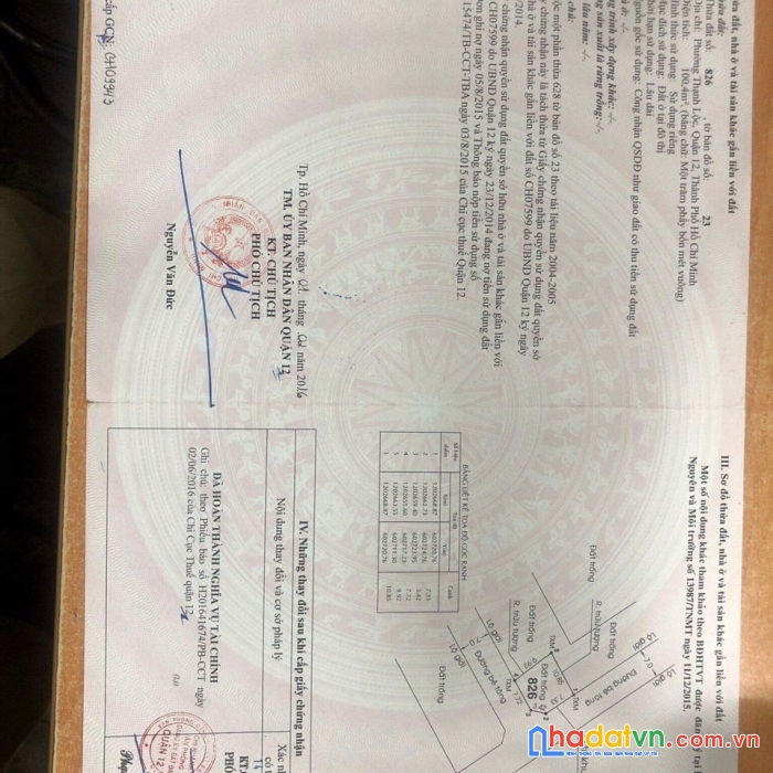 Bán gấp lô đất hai mặt tiền, thạnh lộc 31, q12, 107,6m2, chỉ 7 tỷ.