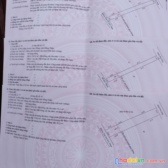 Cần bán nhanh lô đất tại đường đt 843 xã phú hiệp, huyện tam nông,đồng tháp