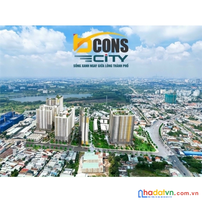Bcons plaza căn 2pn+2wc giá 1,6 tỷ