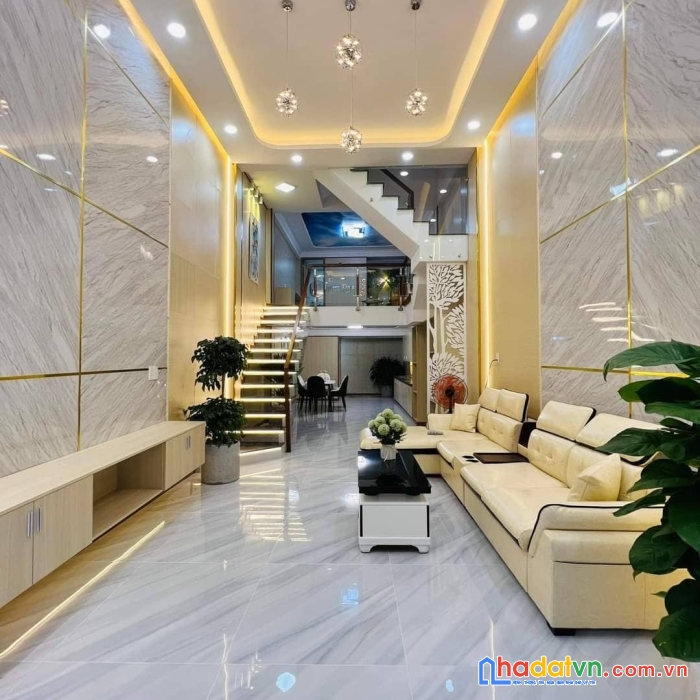 Bán nhà hẻm xe hơi thông, phạm văn chiêu - gò vấp, 65m2, 5 tầng, giá chỉ 7.6 tỷ, tặng nội thất vip!