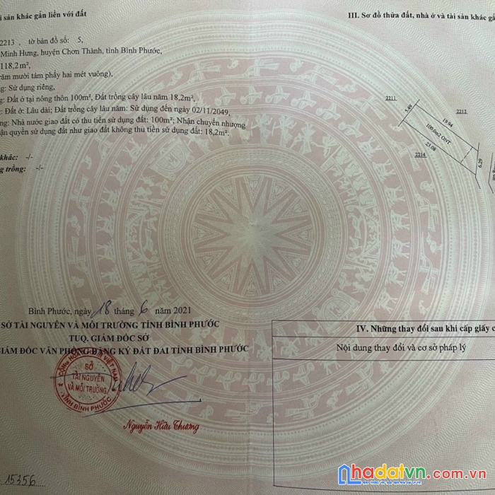 Bán rẻ lô đất vành đai kcn minh hưng, chơn thành. dân cư đông, sổ riêng, hơn 600 triệu