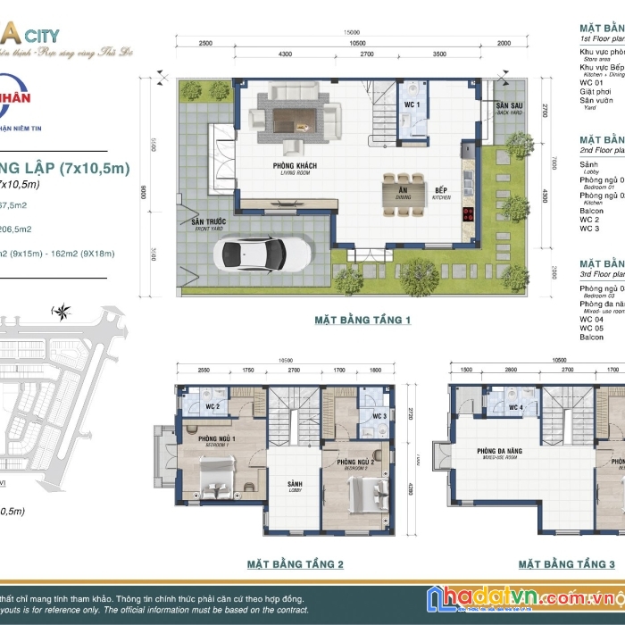 Villa 135 m2 đẹp suất sắc giá hạt rẻ