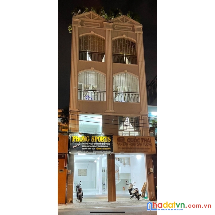Cho thuê nhà mặt tiền đường hậu giang q6
