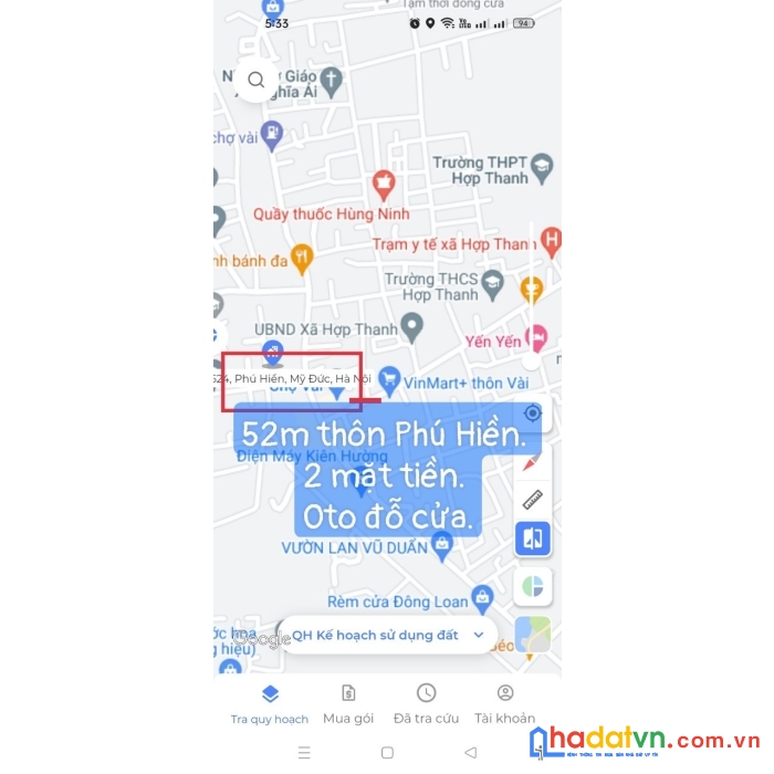 Chính chủ cần bán đất tại thôn phú hiền - xã hợp thanh - mỹ đức - hà nội