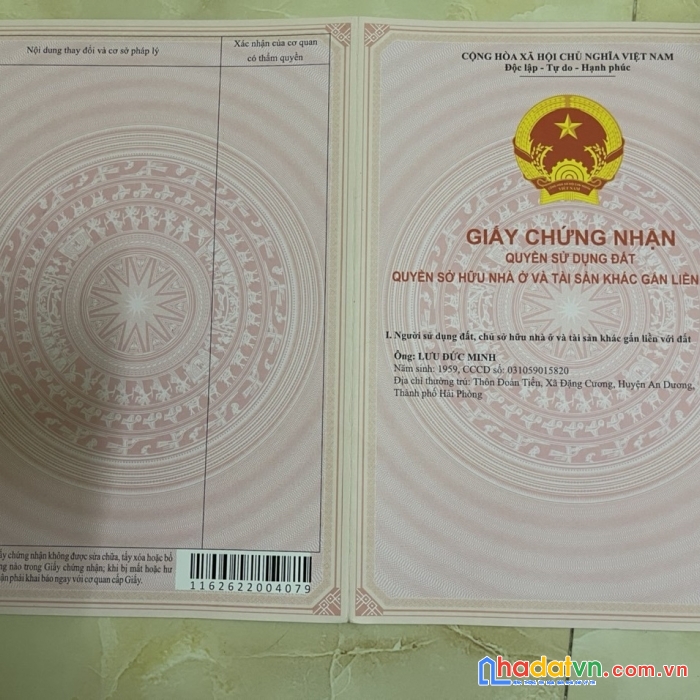 Chính chủ bán 50m2 trung tâm kiều trung, hồng thái, an dương giá chỉ 9xx triệu