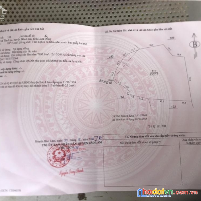 Chính chủ cần bán lô đất giá đầu tư ngay tân lạc - bảo lâm - lâm đồng