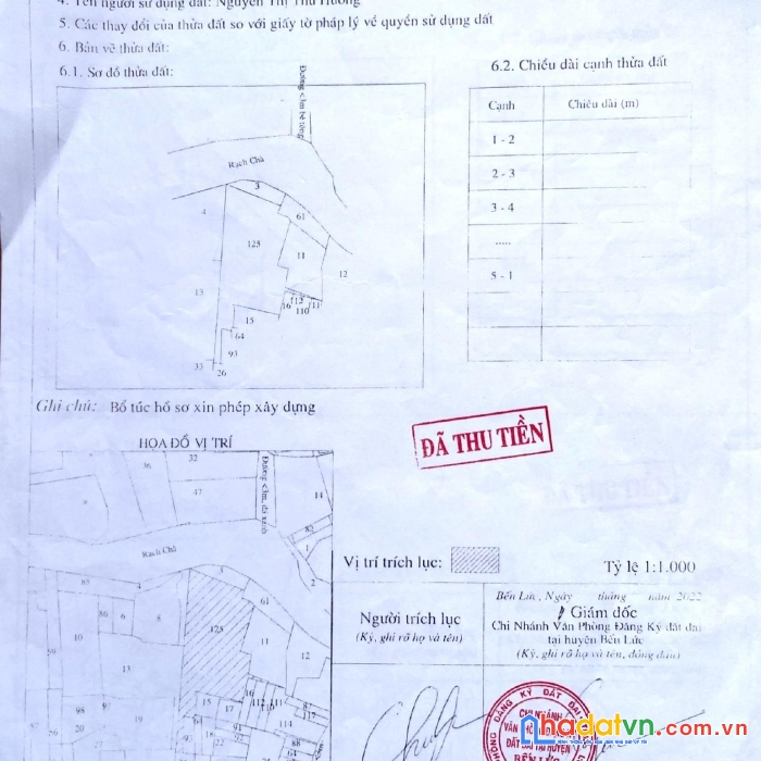 Cần bán đất thị trấn bến lức , huyện bến lức ,tỉnh long an  , 3912m2 ,69 tỷ