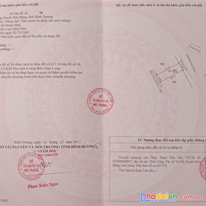 Chính chủ cần bán lô đất đẹp giá đầu tư mặt tiền đường d2