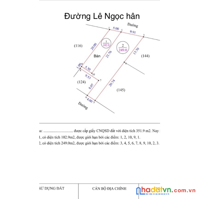 Chính chủ cần bán gấp lô đất vị trí siêu đẹp – giá đầu tư tại tp vinh