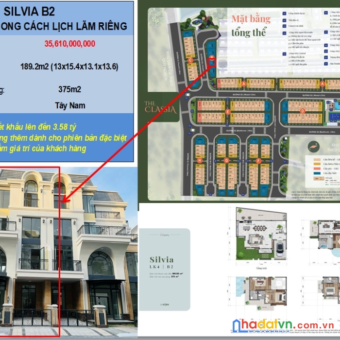 Siêu phẩm biệt thự silvia b2 classia khang điền