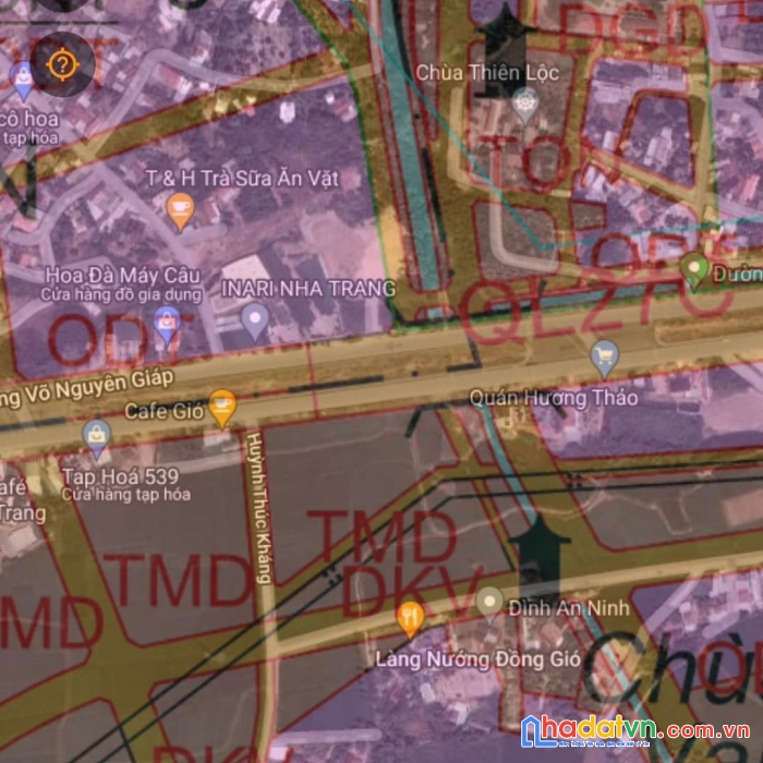 Bán lô đất lúa mặt tiền võ nguyên giáp nha trang quy hoạch thương mại dịch vụ
