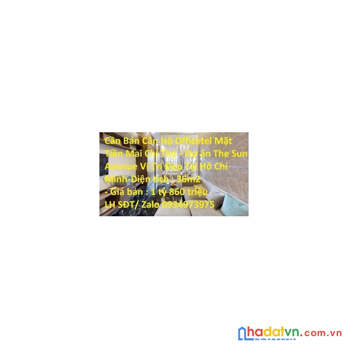 Cần bán căn hộ officetel mặt tiền mai chí thọ – dự án the sun avenue vị trí đẹp tại hồ chí minh