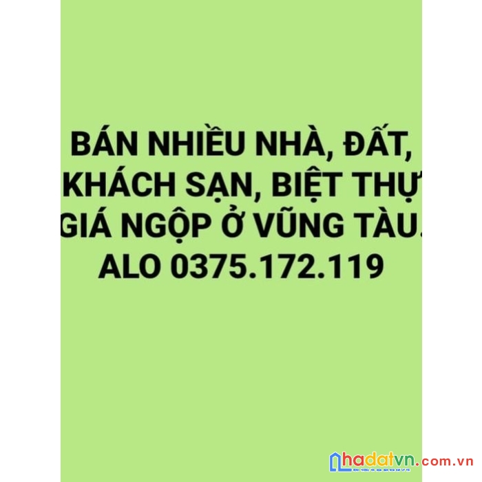 Đất biệt thự 2 mặt tiền khu khang linh, phường 10, vung tau