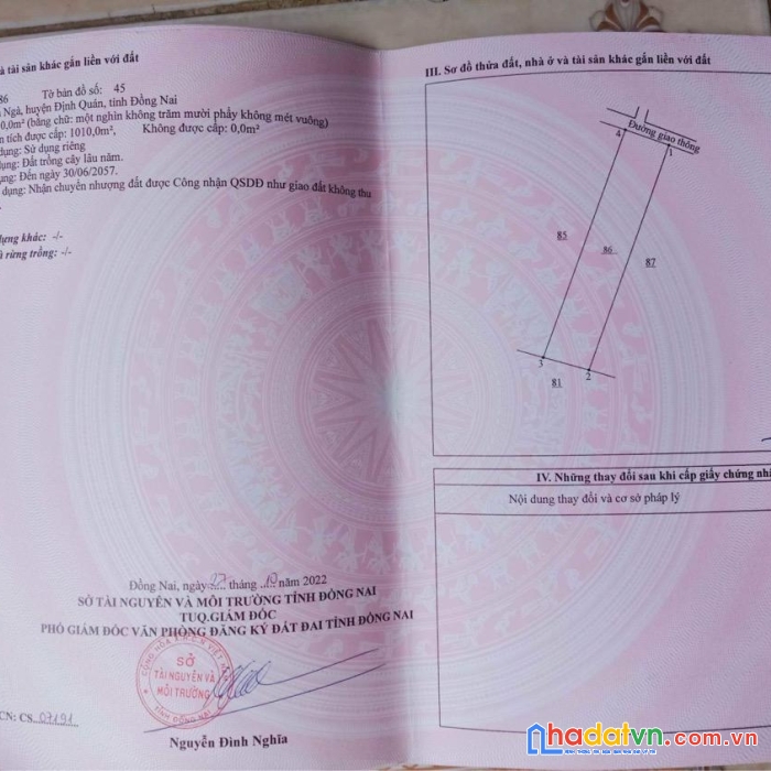 Chính chủ cần bán đất sào cln giá rẻ la ngà định quán ngay sông la ngà