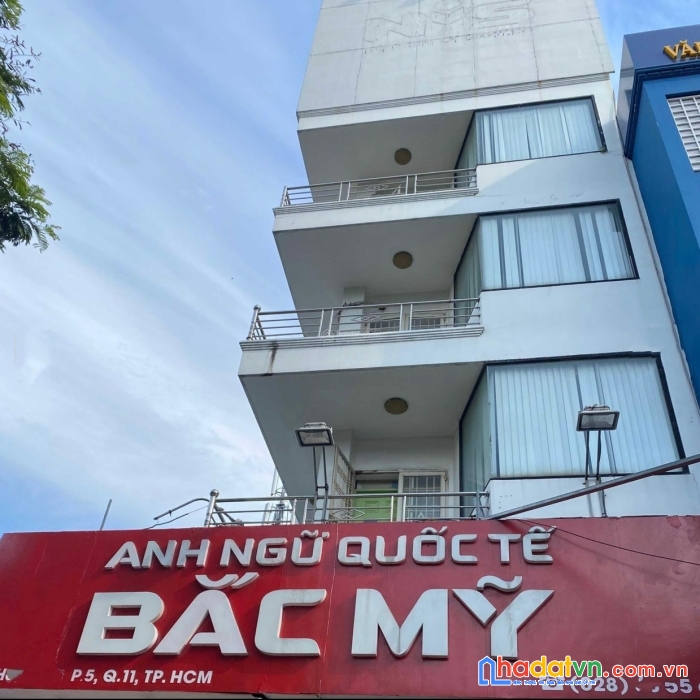 Cho thuê tòa nhà văn phòng mặt tiền hòa bình, p.5 q11