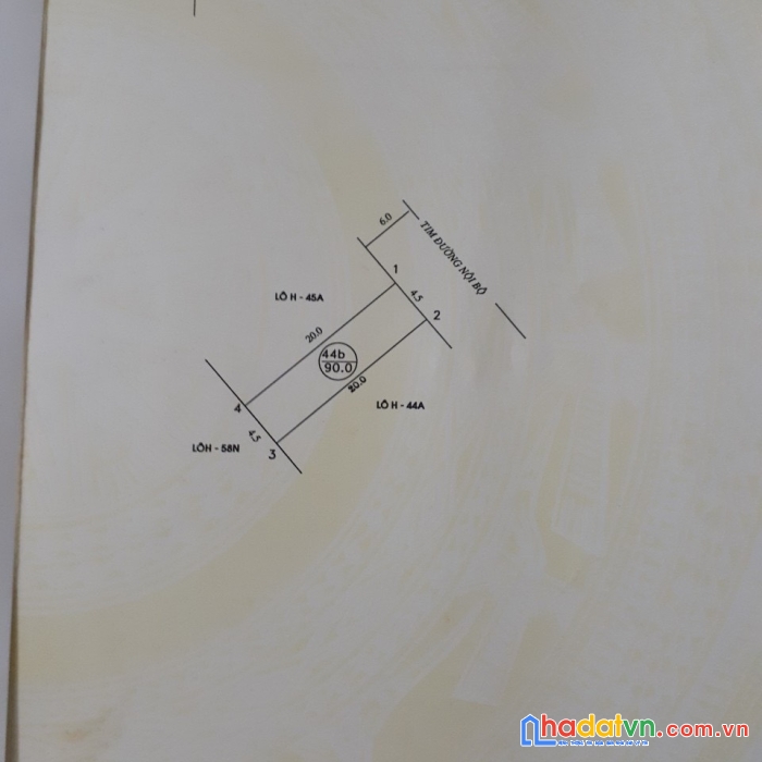 Bán đất khu phân lô thư trung, văn cao, diện tích 90m2, giá 4,140 tỷ