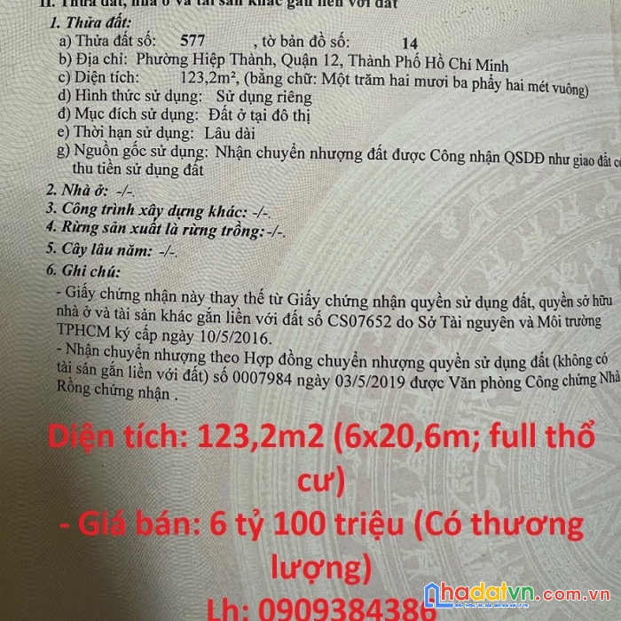 Sở hữu ngay lô đất vị trí siêu đẹp - giá đầu tư tại quận 12, tp hồ chí minh