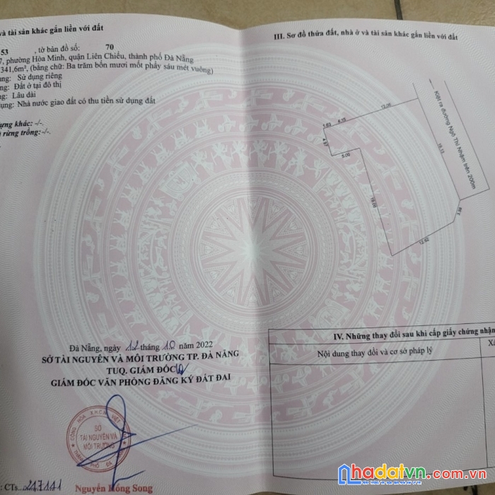 Chính chủ cần bán gấp lô đất vị trí đắc địa đường phú thạnh 8 - tp đà nẵng