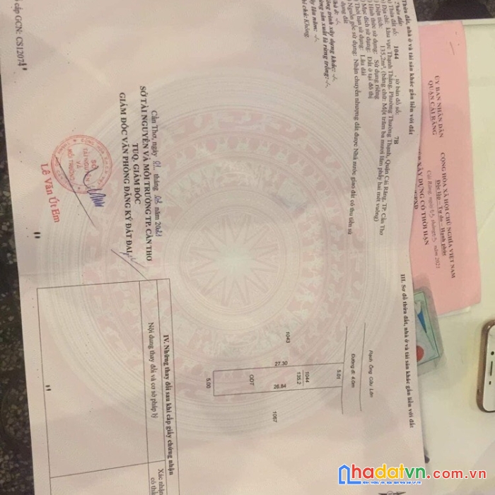 Chính chủ bán nền thổ cư lộ oto tại phường thường thạnh, cái răng, cần thơ