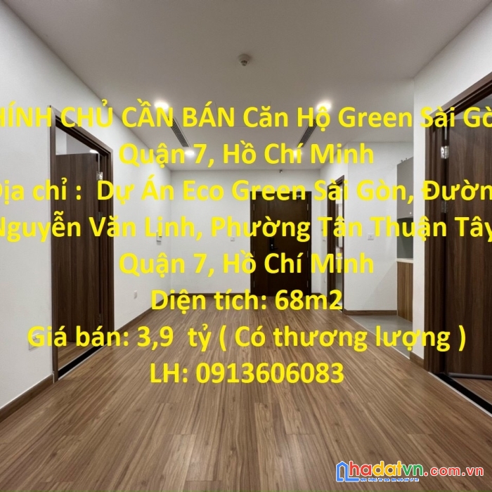 Chính chủ cần bán căn hộ green sài gòn, quận 7, hồ chí minh
