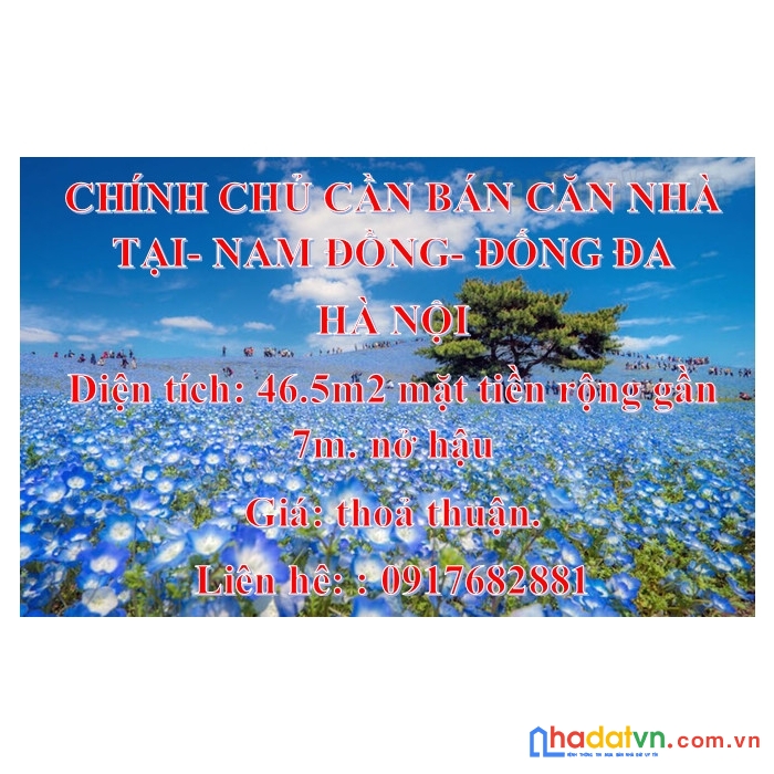 Chính chủ cần bán căn nhà tại nam đồng, đống đa, hà nội.