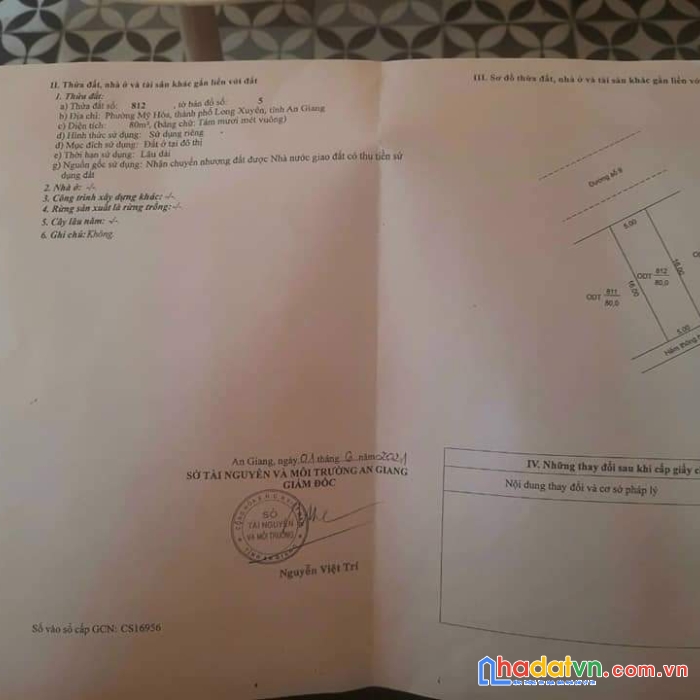Bán nhanh nền vị trí đẹp tại phường mỹ hòa, tp long xuyên, an giang