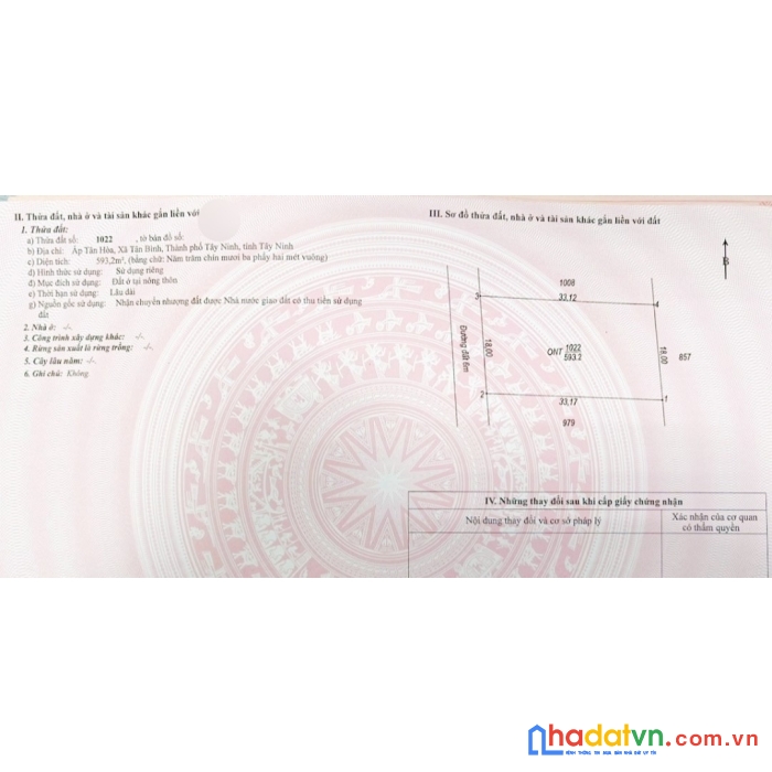 Bán đất thổ cư 100% tại thành phố tây ninh g.i.á thương lượng chính chủ